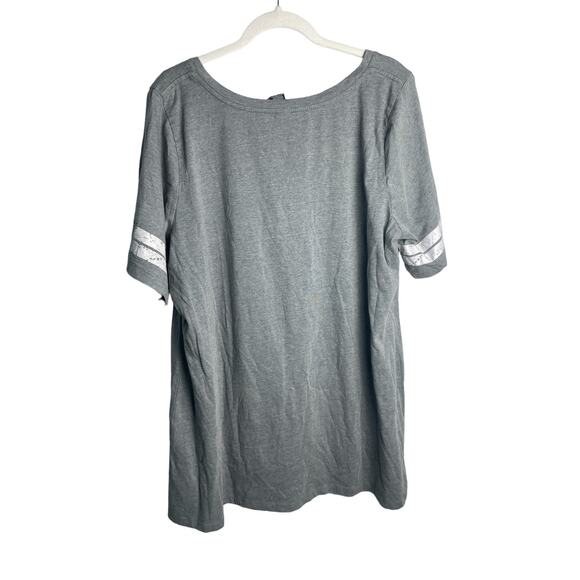 Chicago‎ Bears Plus Gray Scoop Neck Fantasy Football Sleep Shirt Size 22/24 - Picture 5 of 8